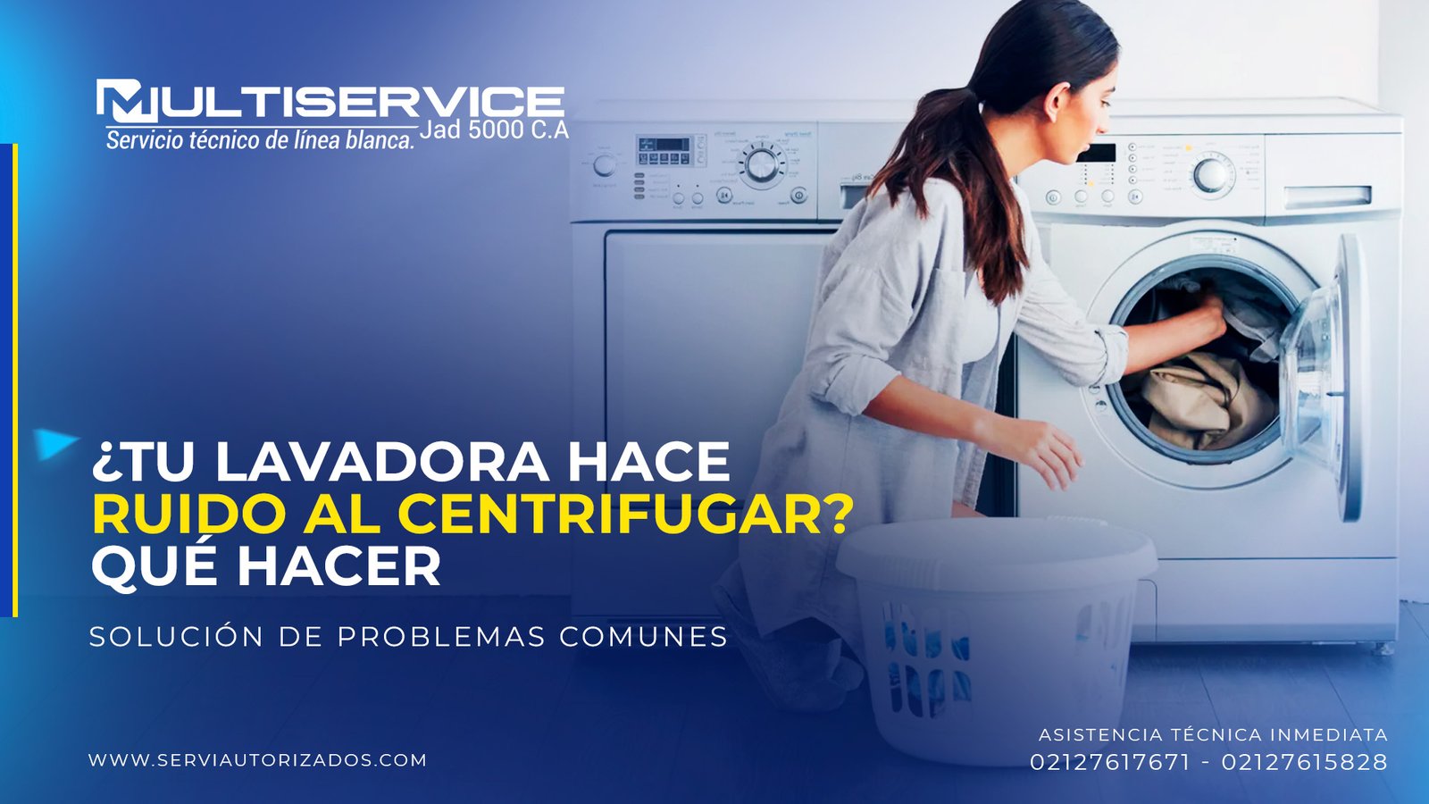 Mi lavadora hace ruido al centrifugar: ¿qué hacer?